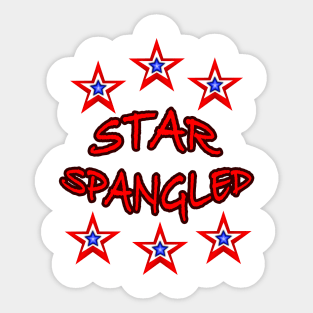 Star Spangled T-shirt Sticker
